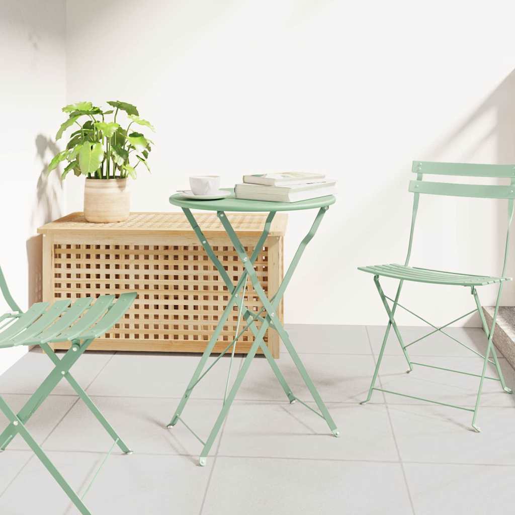 Bistrotafel Licht muntgroen Ø 50 x 71 cm Poedercoating staal is nu te koop bij PeponiXL, paradijselijk wonen!