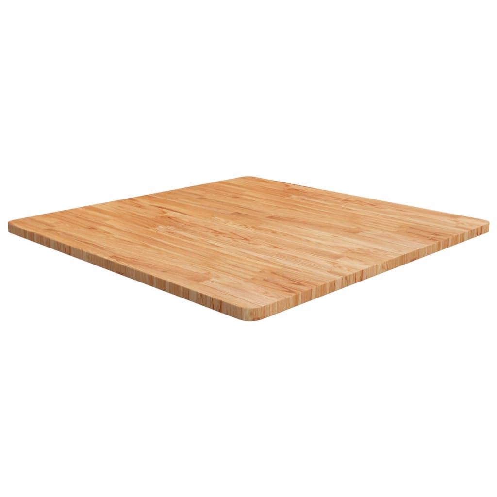 Tafelblad vierkant 90x90x2,5 cm massief eiken lichtbruin is nu te koop bij PeponiXL, paradijselijk wonen!
