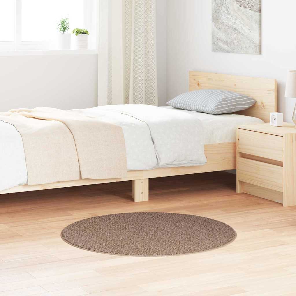 Antislip Shaggy Tapijt Bruin 90 x 90 cm PP is nu te koop bij PeponiXL, paradijselijk wonen!
