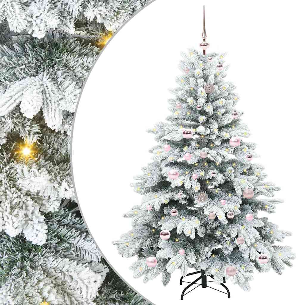 Kunstkerstboom met 150 LED met standaard Wit 150 cm PE en PVC is nu te koop bij PeponiXL, paradijselijk wonen!