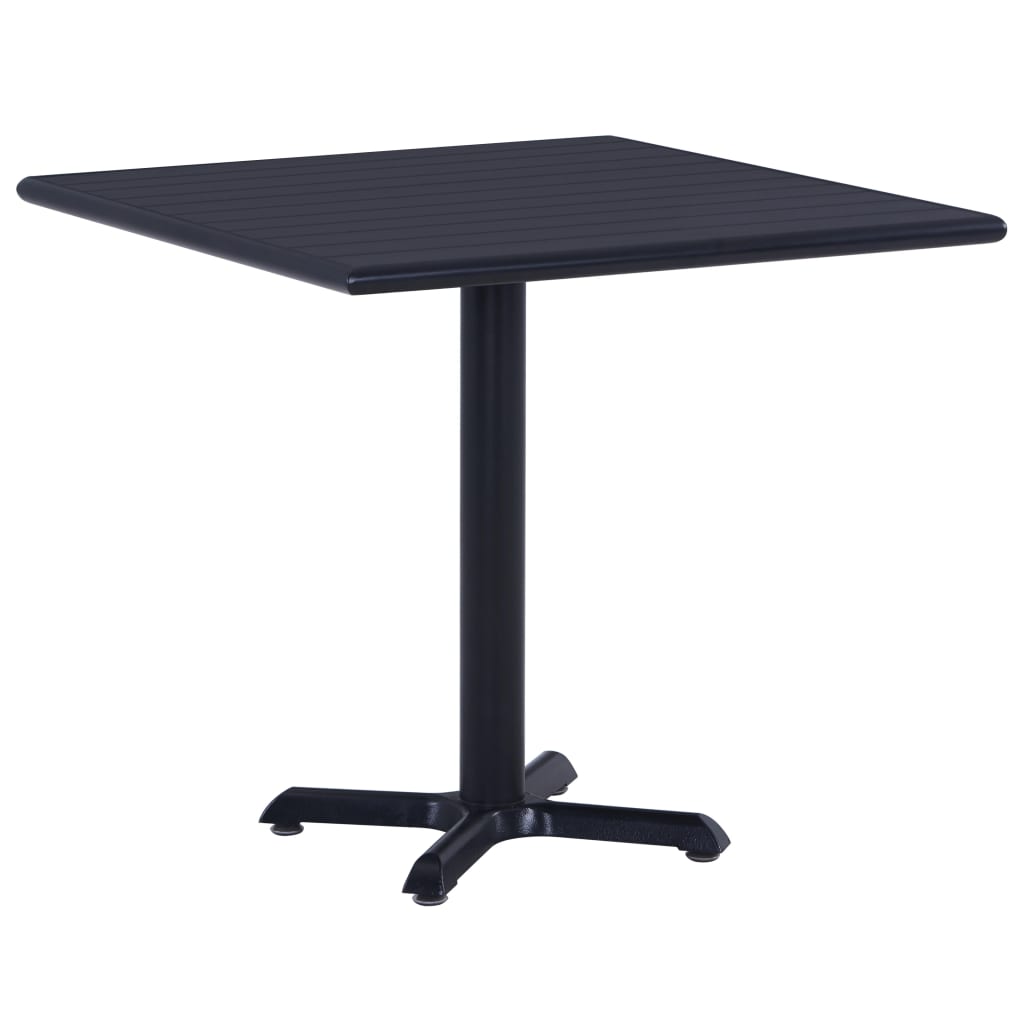 Tuintafel 80x80x75 cm zwart is nu te koop bij PeponiXL, paradijselijk wonen!