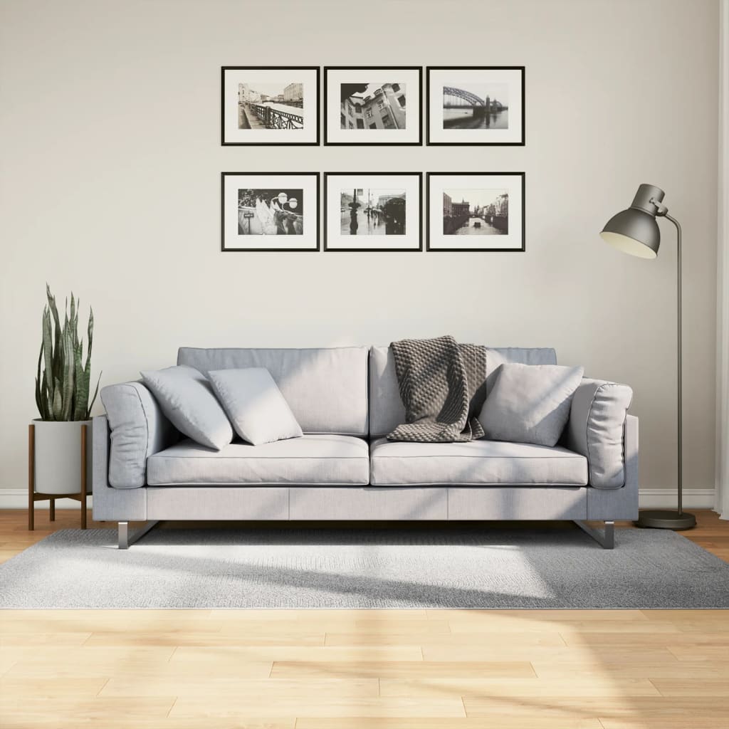 Vloerkleed IZA laagpolig Scandinavisch 100x200 cm grijs is nu te koop bij PeponiXL, paradijselijk wonen!