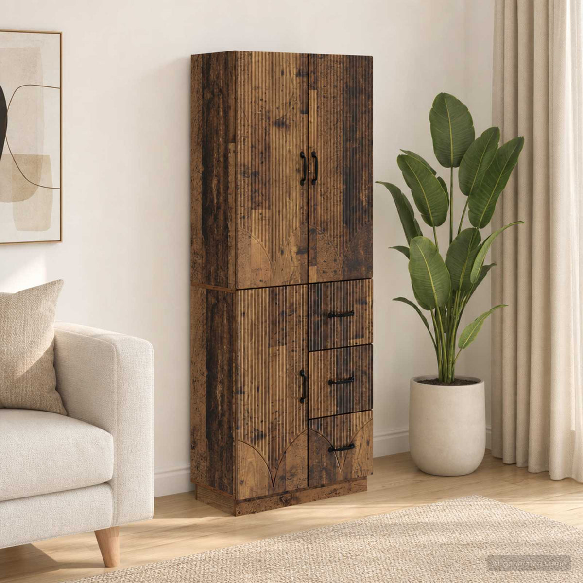 Kastenset 2 pcs Oud hout Bewerkt hout is nu te koop bij PeponiXL, paradijselijk wonen!