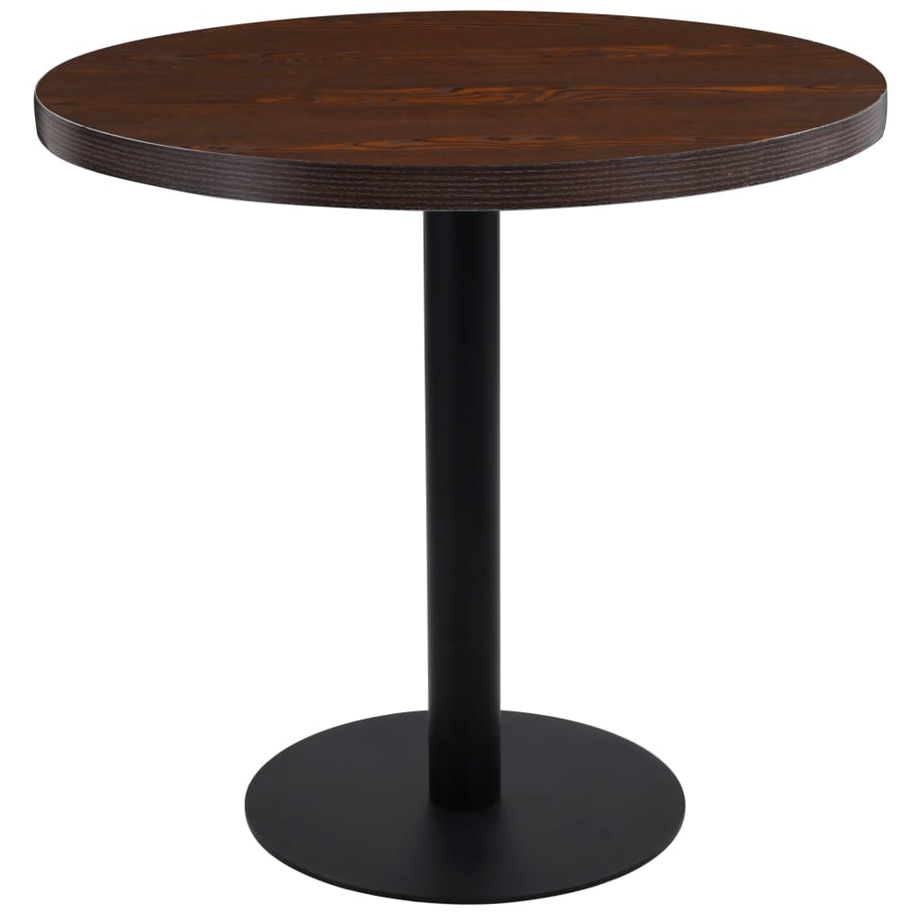 Bistrotafel 80 cm MDF donkerbruin is nu te koop bij PeponiXL, paradijselijk wonen!