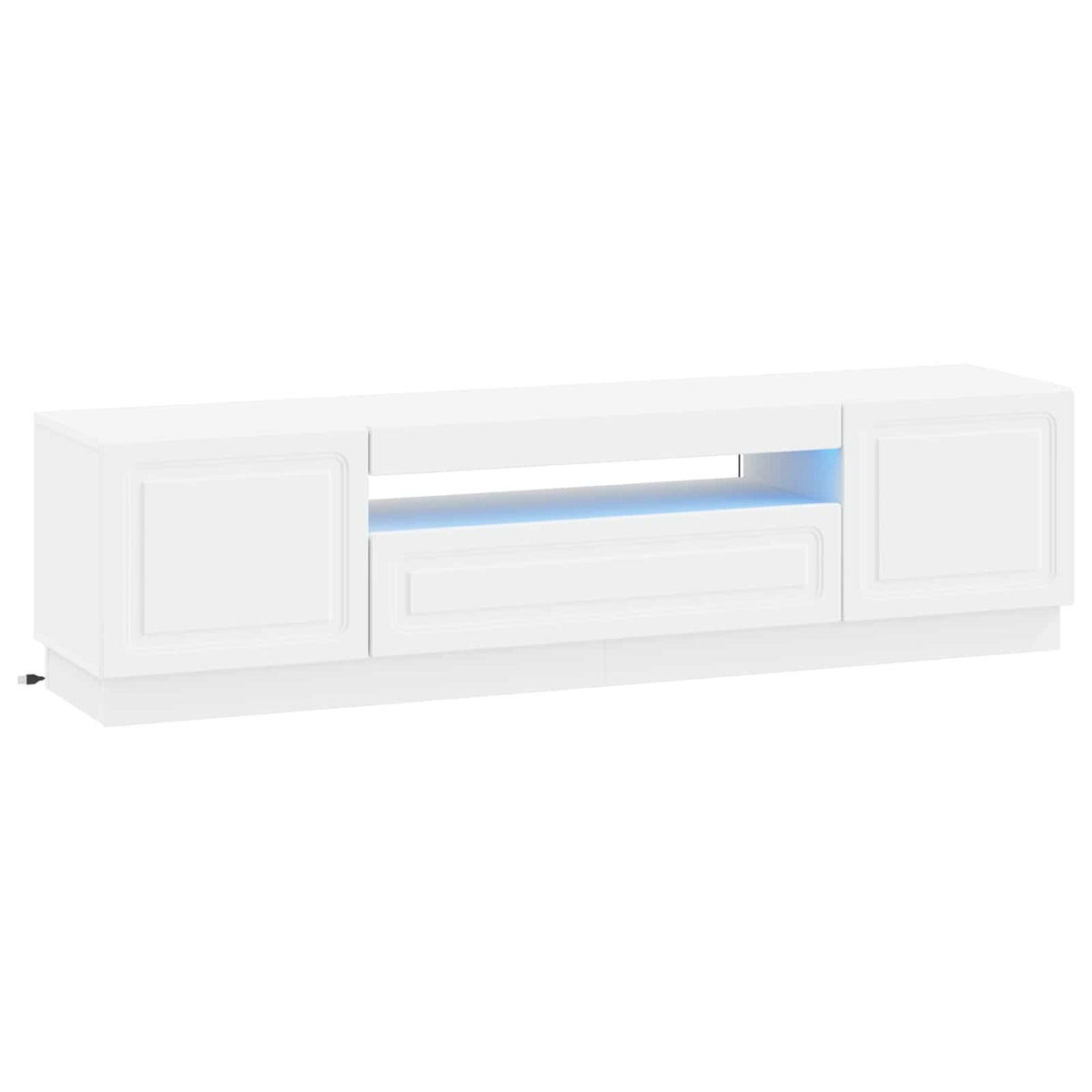 LED tv-meubel Wit Bewerkt hout is nu te koop bij PeponiXL, paradijselijk wonen!