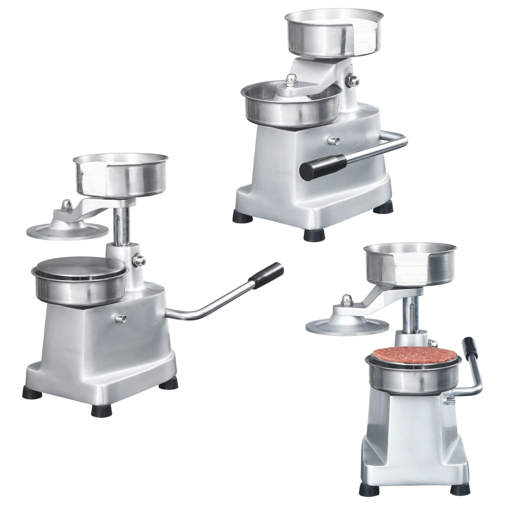 Hamburgerpersmachine met 500 scheidingsbladen 13 cm aluminium is nu te koop bij PeponiXL, paradijselijk wonen!