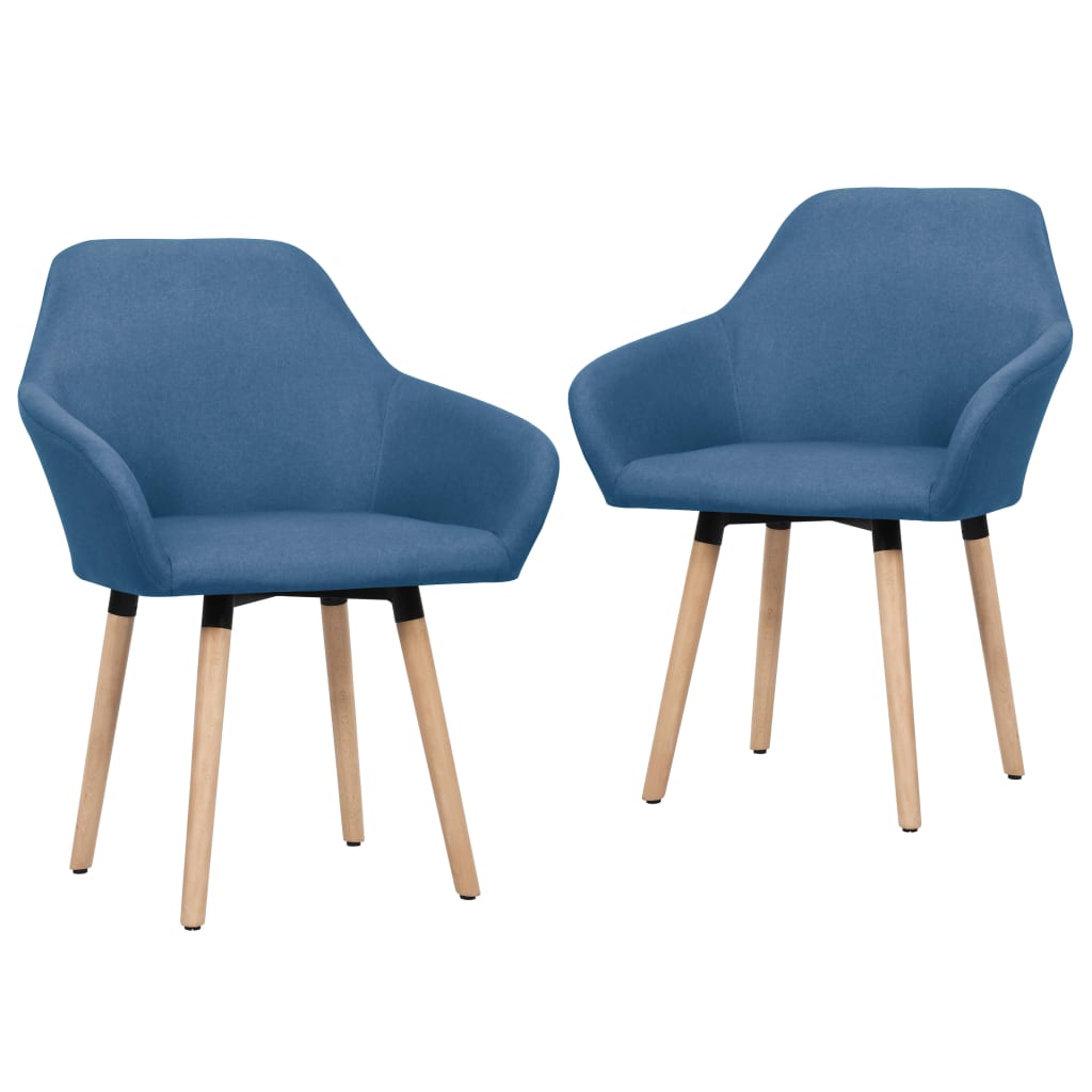 Eetkamerstoelen 2 st stof blauw is nu te koop bij PeponiXL, paradijselijk wonen!