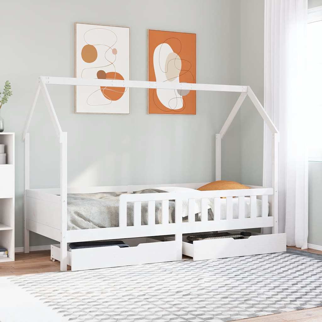 Kinderbedframe 90x200 cm massief grenenhout is nu te koop bij PeponiXL, paradijselijk wonen!