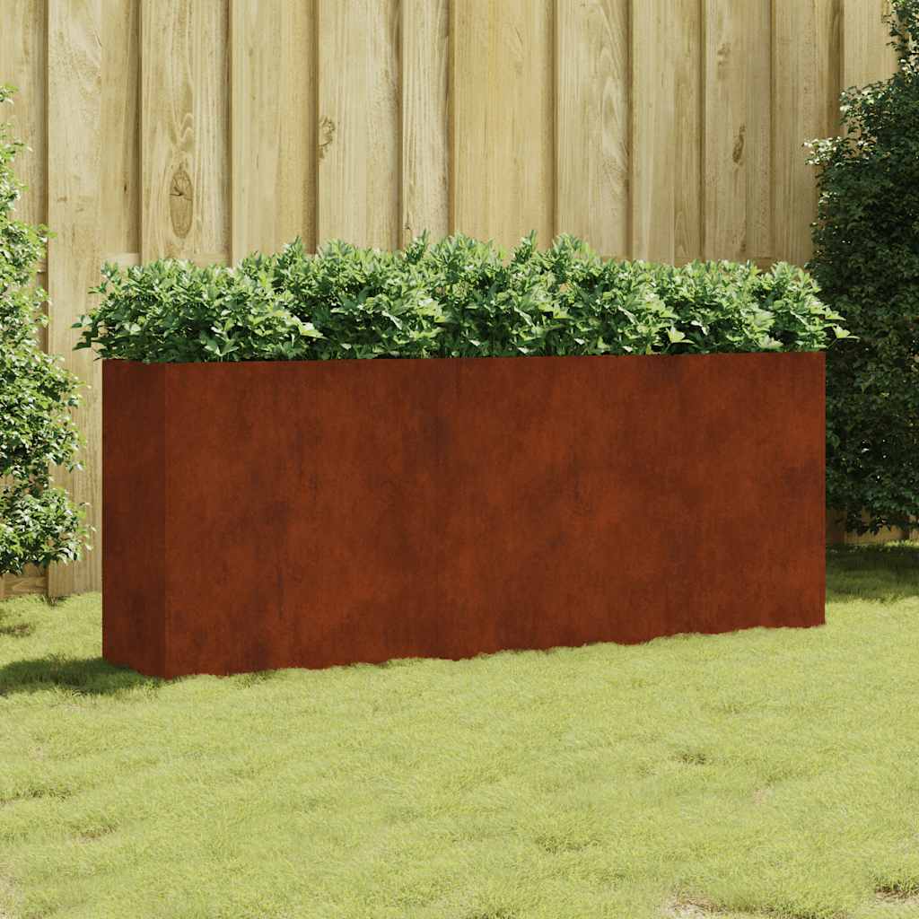 Plantenbak verhoogd 200x40x80 cm cortenstaal is nu te koop bij PeponiXL, paradijselijk wonen!