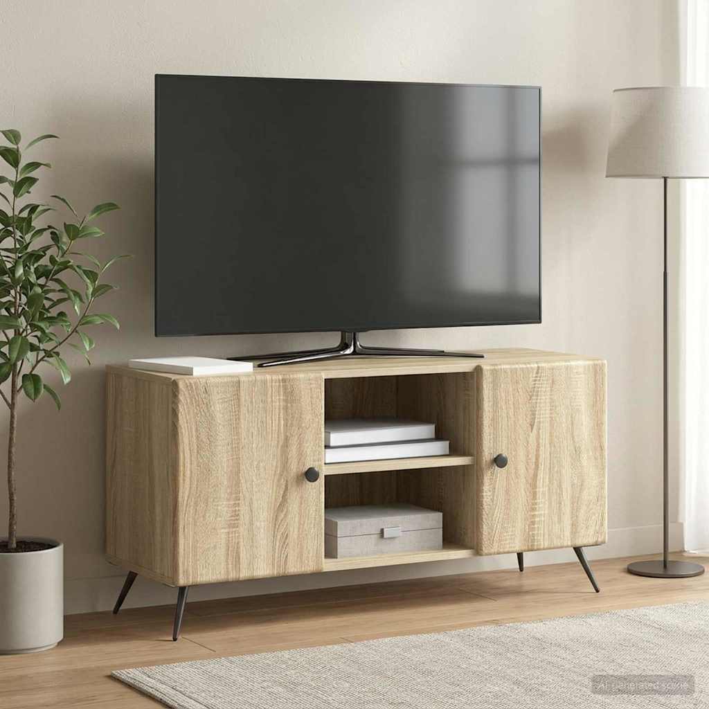 TV-kast Sonoma Eiken 102 x 34,5 x 50 cm Bewerkt hout is nu te koop bij PeponiXL, paradijselijk wonen!