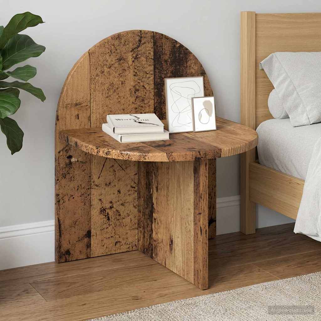 Nachtkastje Oud hout 40 x 35,5 x 45,5 cm Geconstrueerd hout is nu te koop bij PeponiXL, paradijselijk wonen!