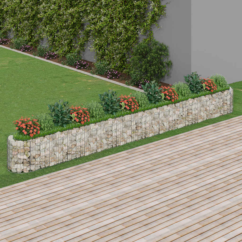 Gabion plantenbak verhoogd 540x50x50 cm gegalvaniseerd ijzer is nu te koop bij PeponiXL, paradijselijk wonen!