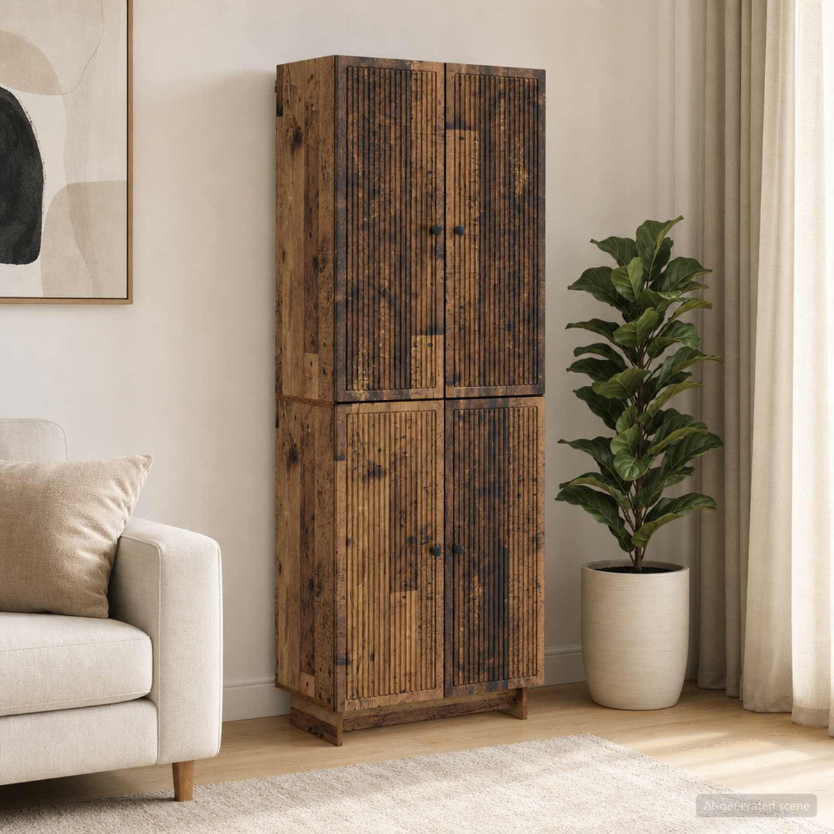 Kastenset 2 pcs Oud hout 66 x 34,5 x 90 cm Bewerkt hout is nu te koop bij PeponiXL, paradijselijk wonen!
