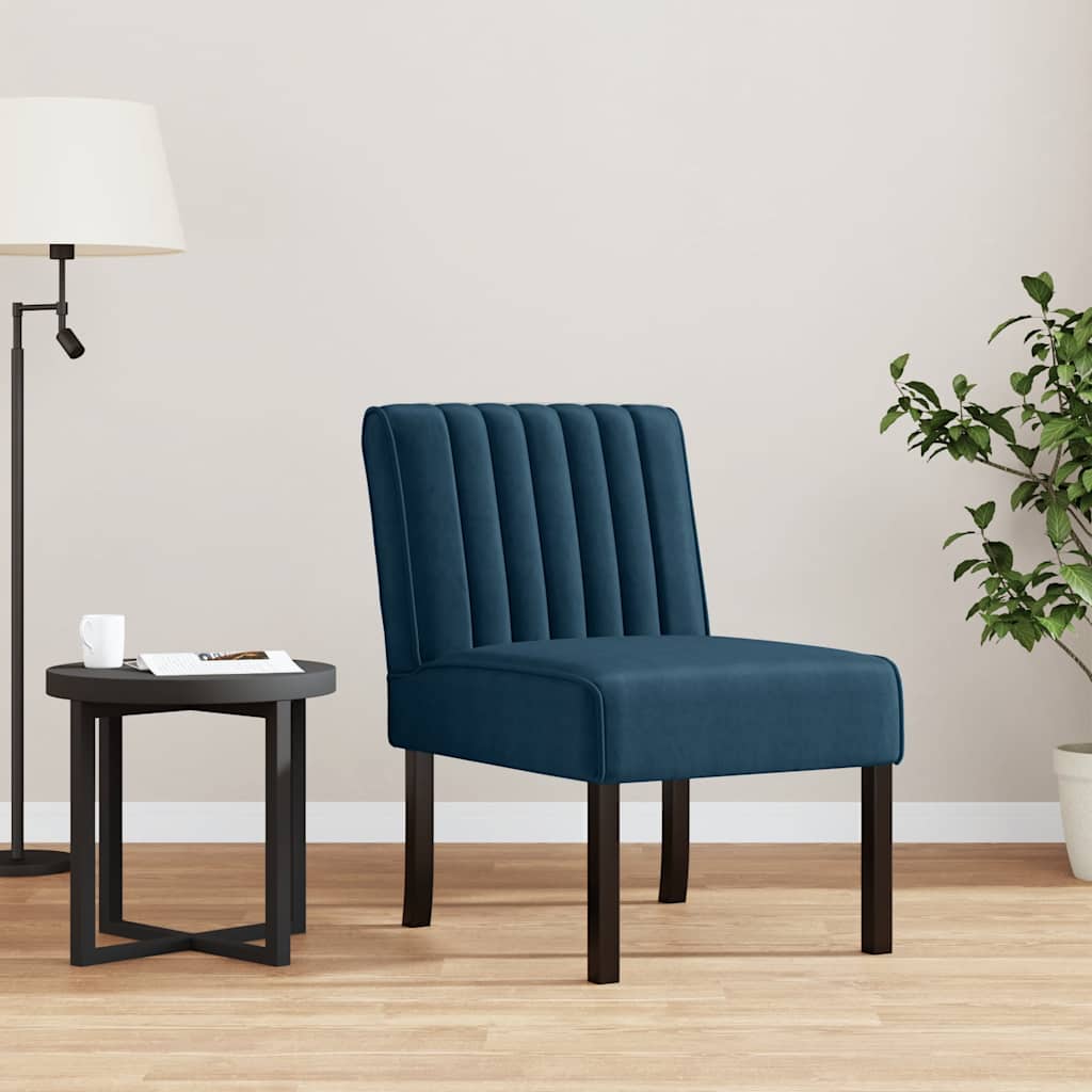 Stoel fluweel blauw is nu te koop bij PeponiXL, paradijselijk wonen!