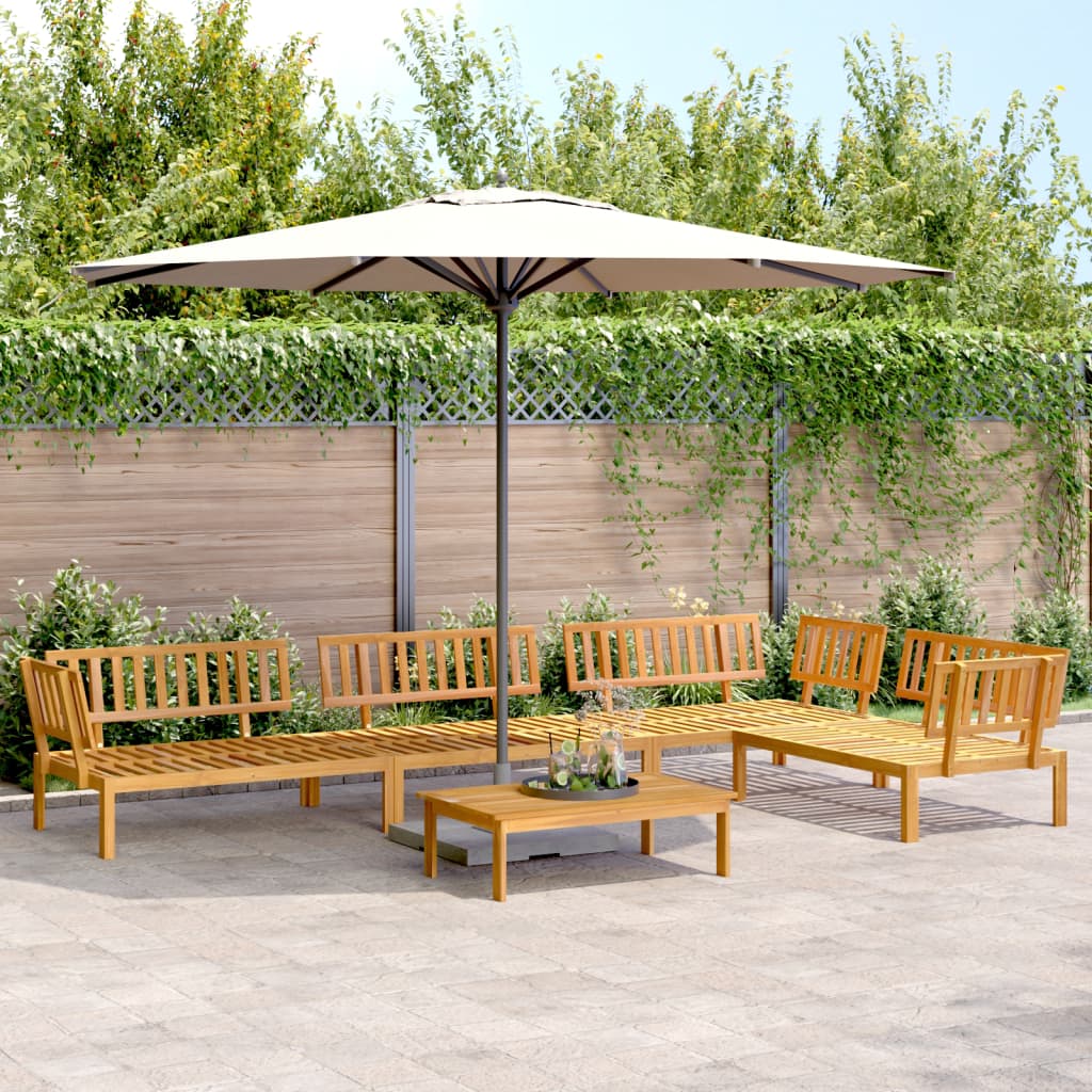 5-delige Loungeset pallet massief acaciahout is nu te koop bij PeponiXL, paradijselijk wonen!