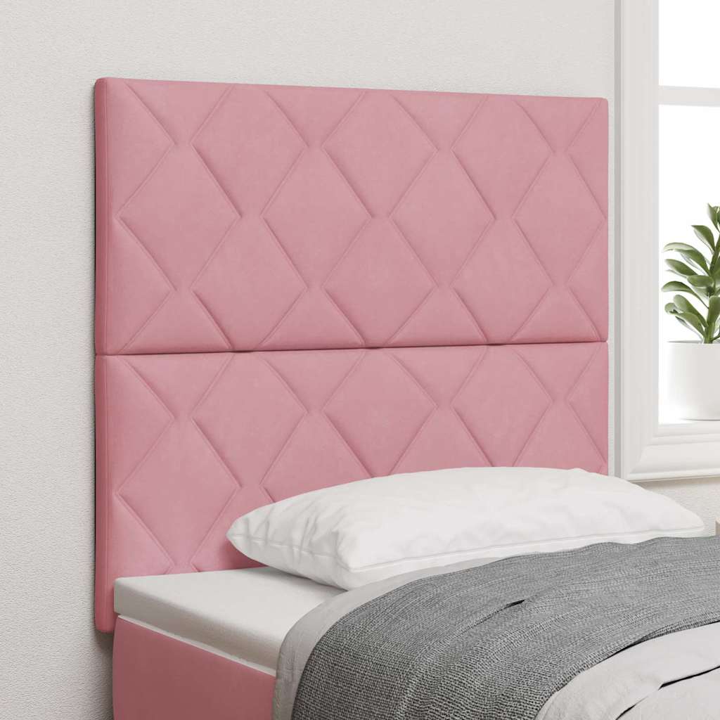 Hoofdbord Roze 90 cm Fluweel is nu te koop bij PeponiXL, paradijselijk wonen!