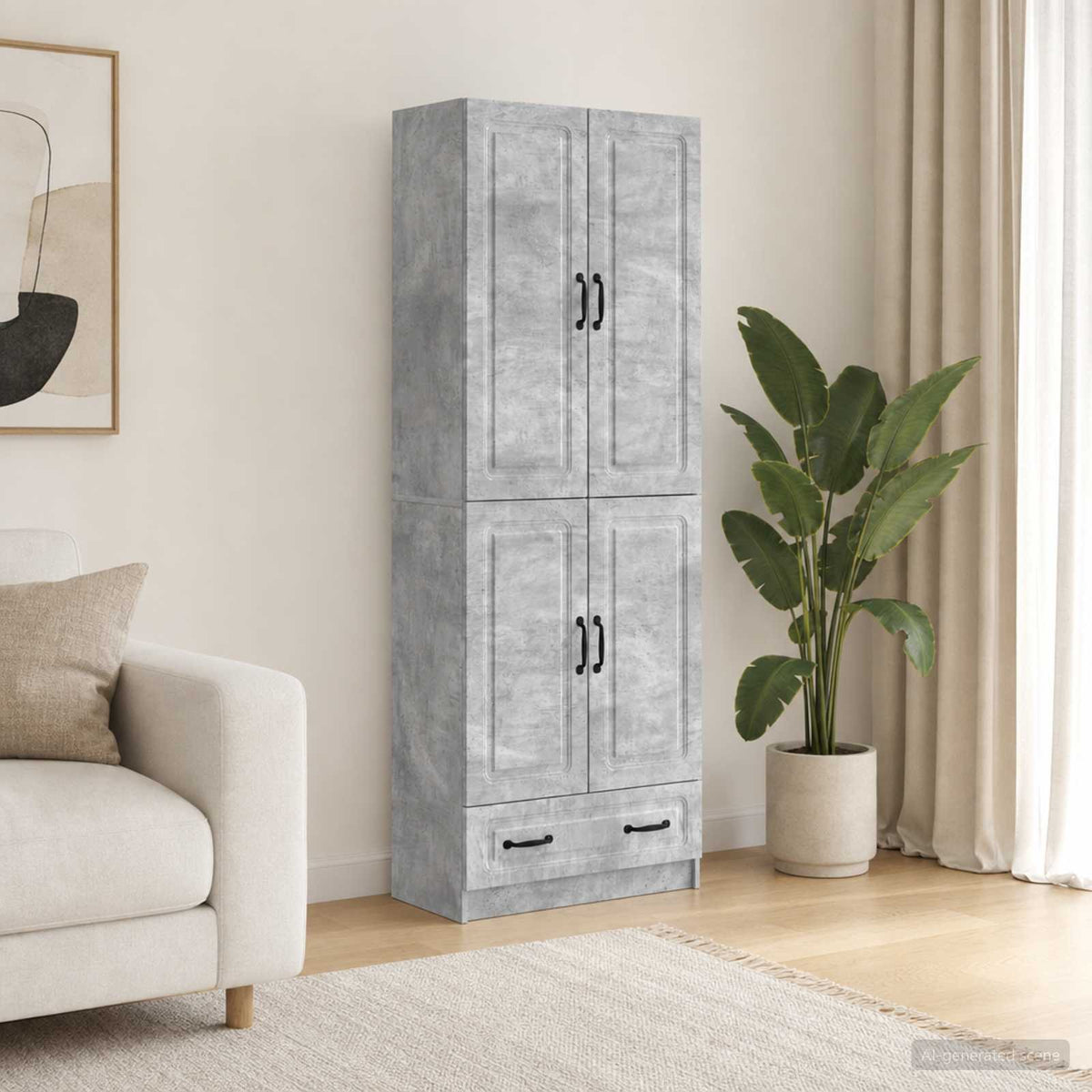 Kastenset 2 pcs Betongrijs Bewerkt hout is nu te koop bij PeponiXL, paradijselijk wonen!