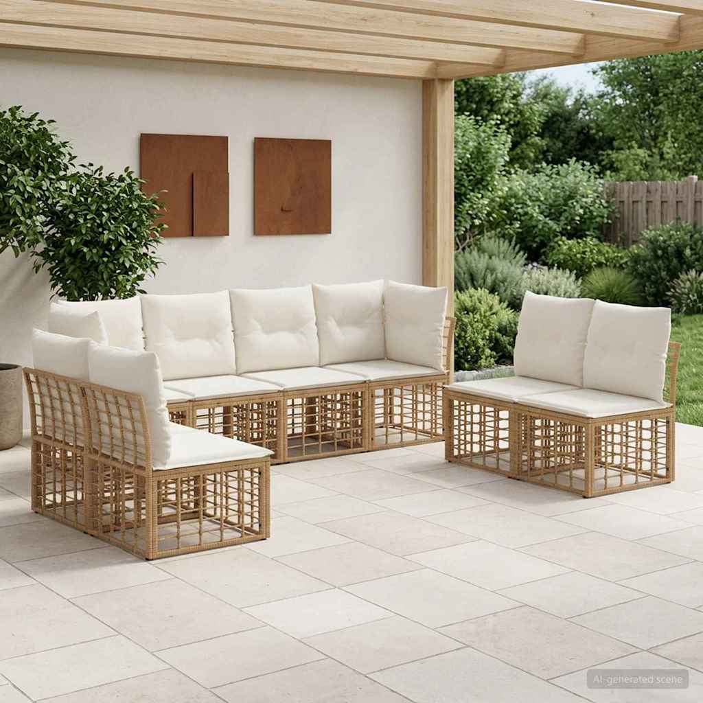 Buiten bankenset Naturel Polyester is nu te koop bij PeponiXL, paradijselijk wonen!