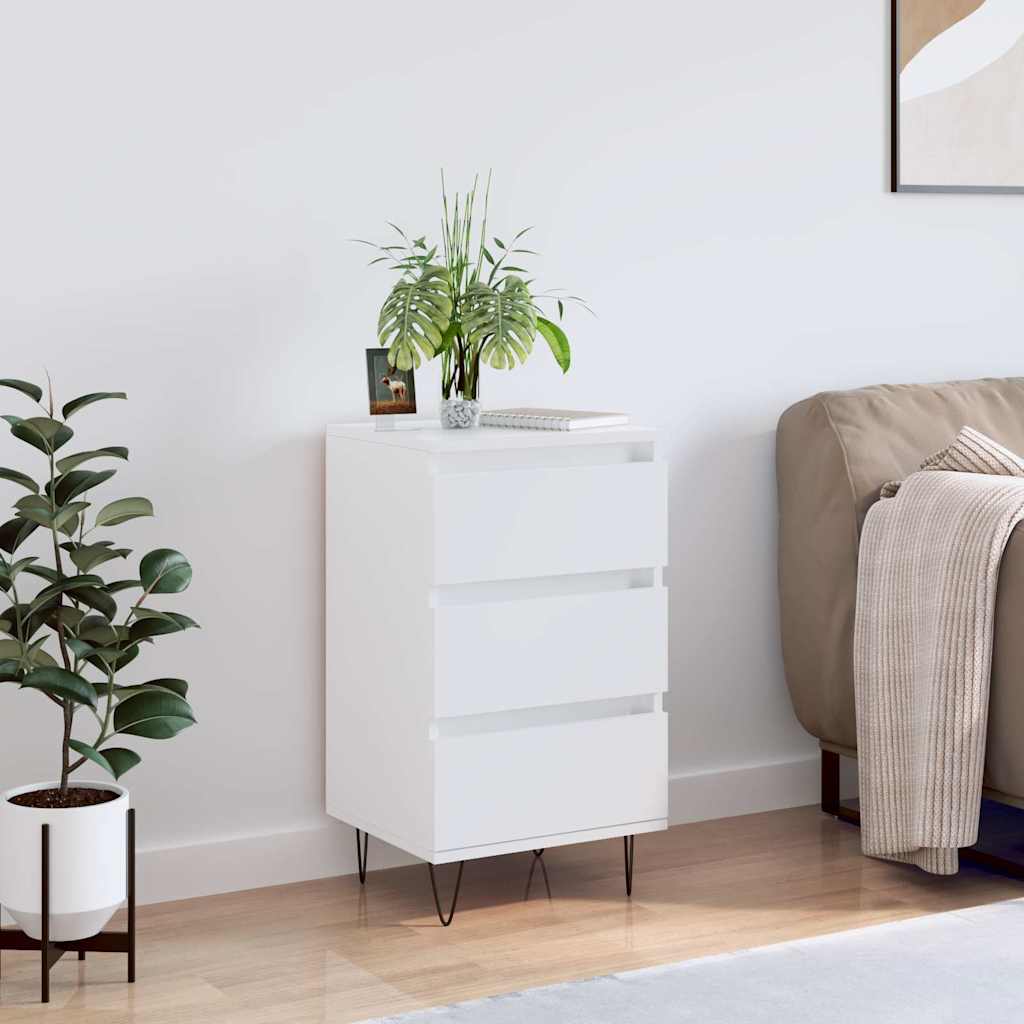 Dressoir 40x35x70 cm bewerkt hout wit is nu te koop bij PeponiXL, paradijselijk wonen!