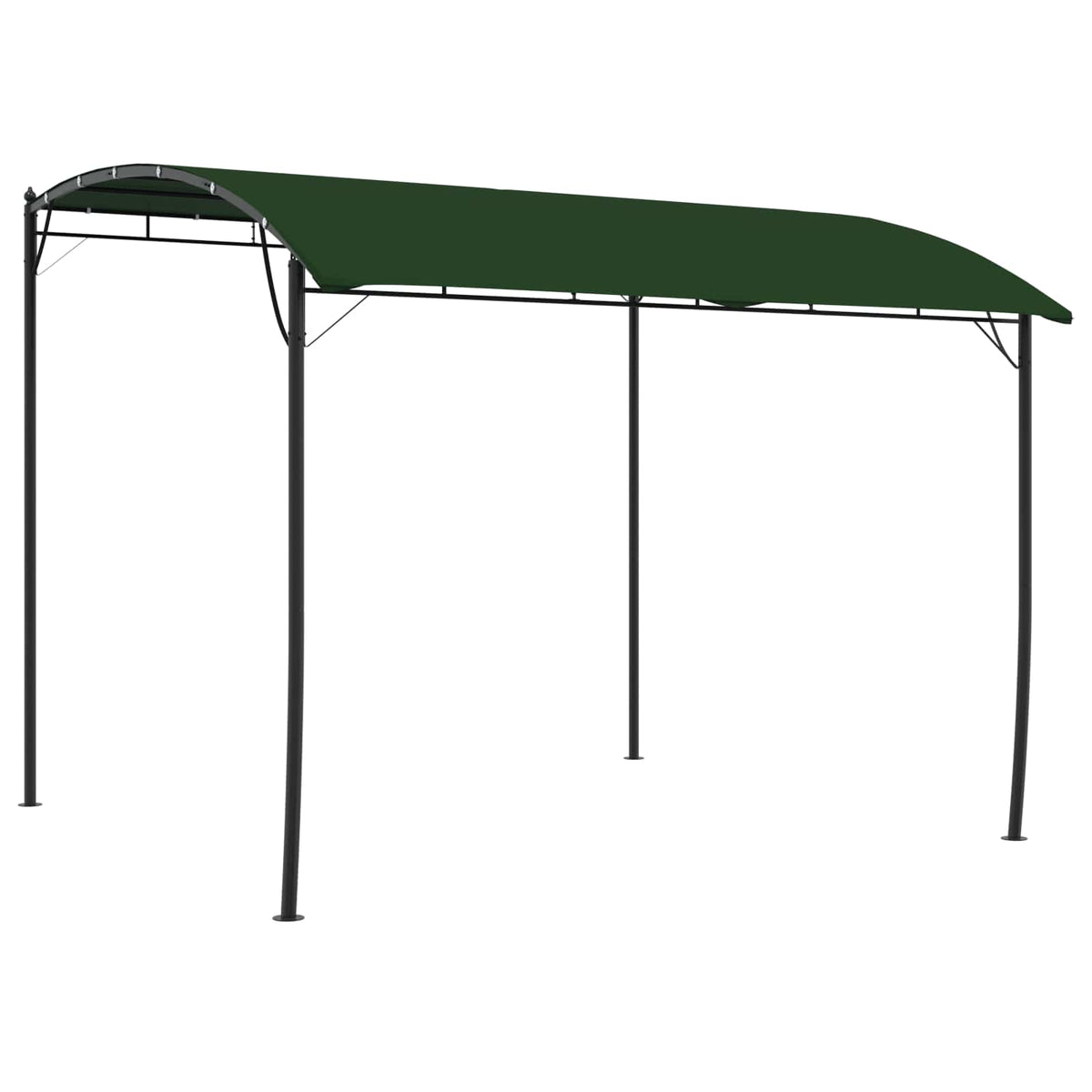 Prieel 3 x 3 x 2,55 m Groen Stof en Aluminium 180 is nu te koop bij PeponiXL, paradijselijk wonen!