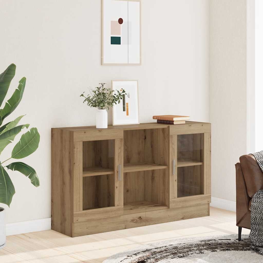Dressoir 120x30,5x70 cm bewerkt hout artisanaal eikenkleurig is nu te koop bij PeponiXL, paradijselijk wonen!