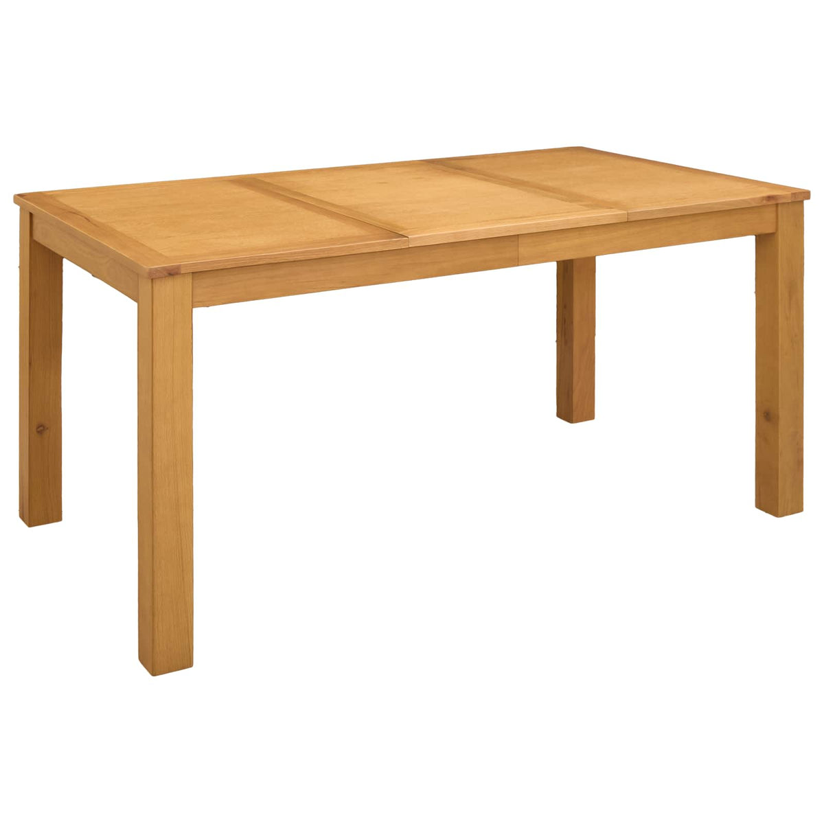 Eettafel 150 x 85 x 75 cm Massief Eikenhout Naturel Rechthoekig is nu te koop bij PeponiXL, paradijselijk wonen!