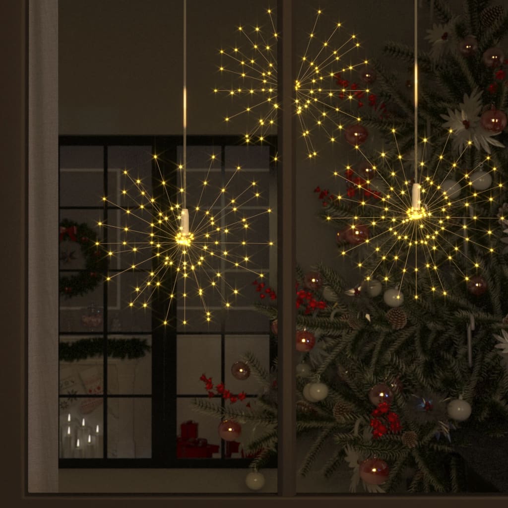 Kerstverlichting vuurwerk 140 LED's buiten 20 cm warmwit is nu te koop bij PeponiXL, paradijselijk wonen!
