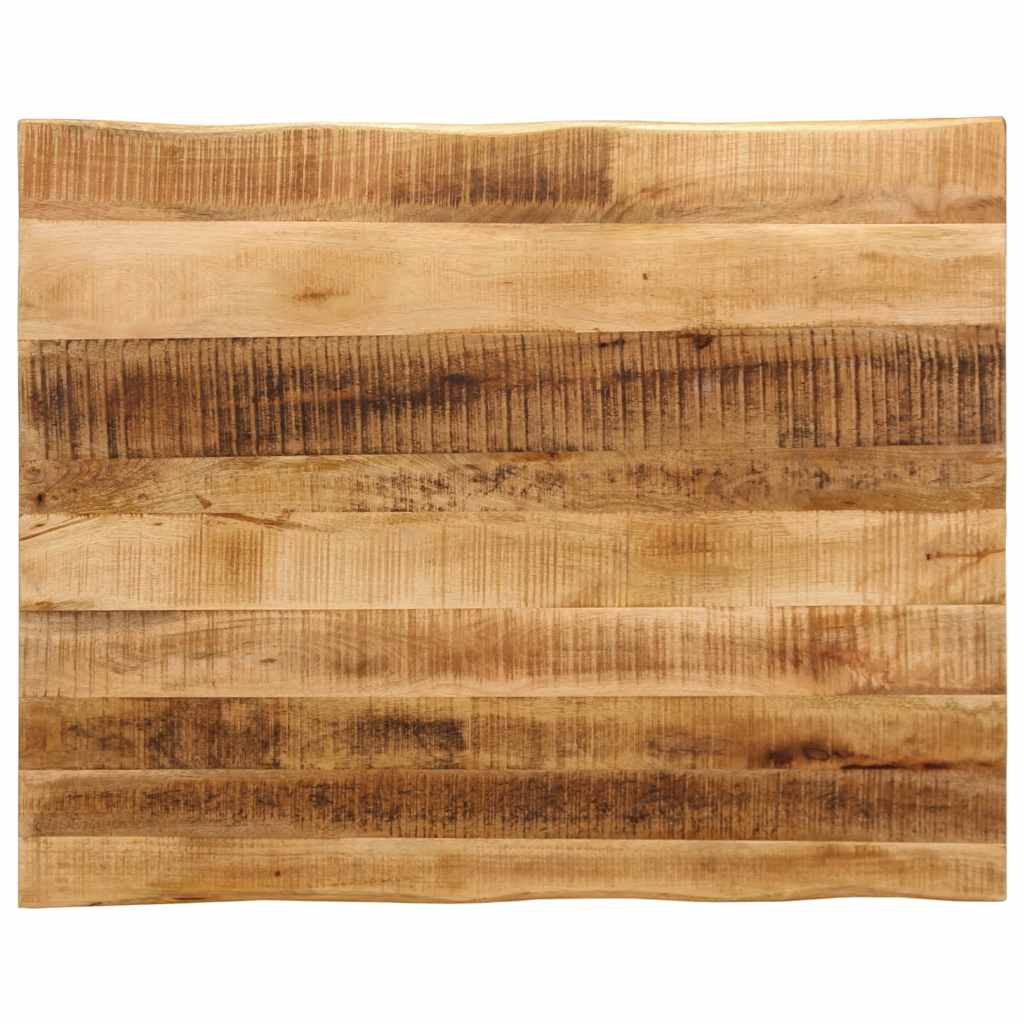 Tafelblad met natuurlijke rand 100x80x3,8 cm massief mangohout is nu te koop bij PeponiXL, paradijselijk wonen!