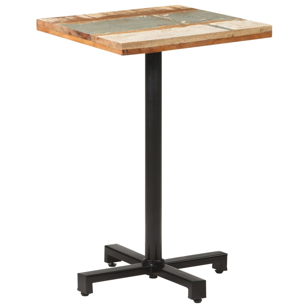 Bistrotafel vierkant 50x50x75 cm massief gerecycled hout is nu te koop bij PeponiXL, paradijselijk wonen!