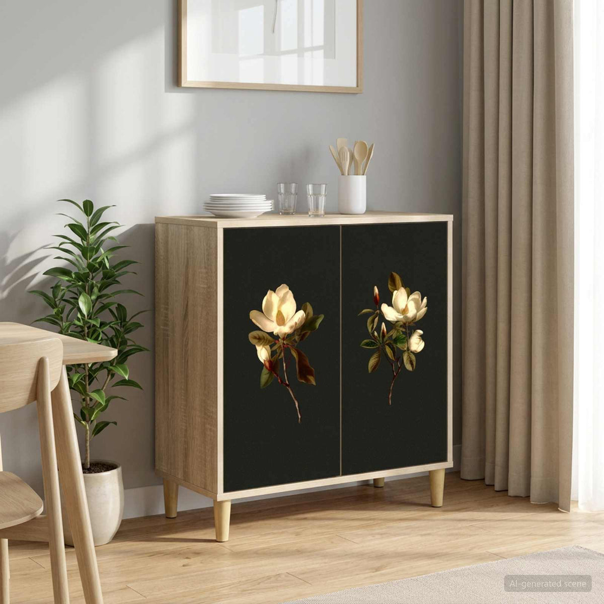 Dressoir BREMEN Sonoma 69 x 33 x 75 cm Bewerkt hout is nu te koop bij PeponiXL, paradijselijk wonen!