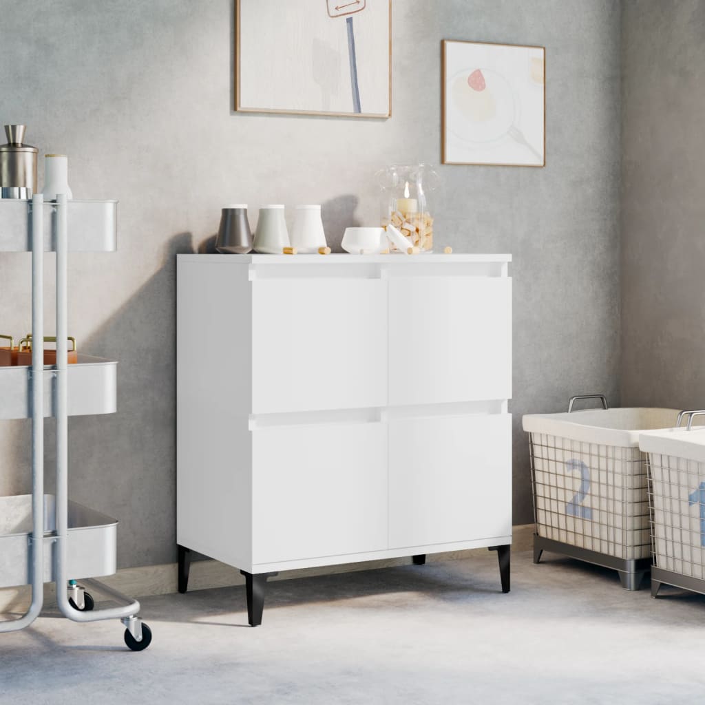 Dressoir 60x35x70 cm bewerkt hout wit is nu te koop bij PeponiXL, paradijselijk wonen!