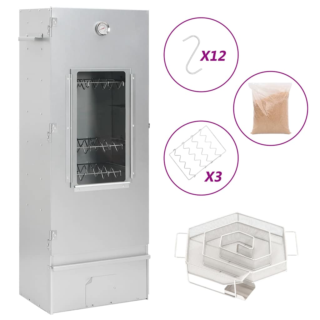 BBQ-rookoven met koude rookgenerator gegalvaniseerd staal is nu te koop bij PeponiXL, paradijselijk wonen!