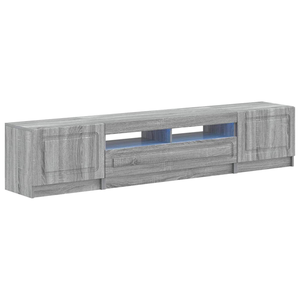 5-delige LED TV-kast Grijs Sonoma Bewerkt hout is nu te koop bij PeponiXL, paradijselijk wonen!