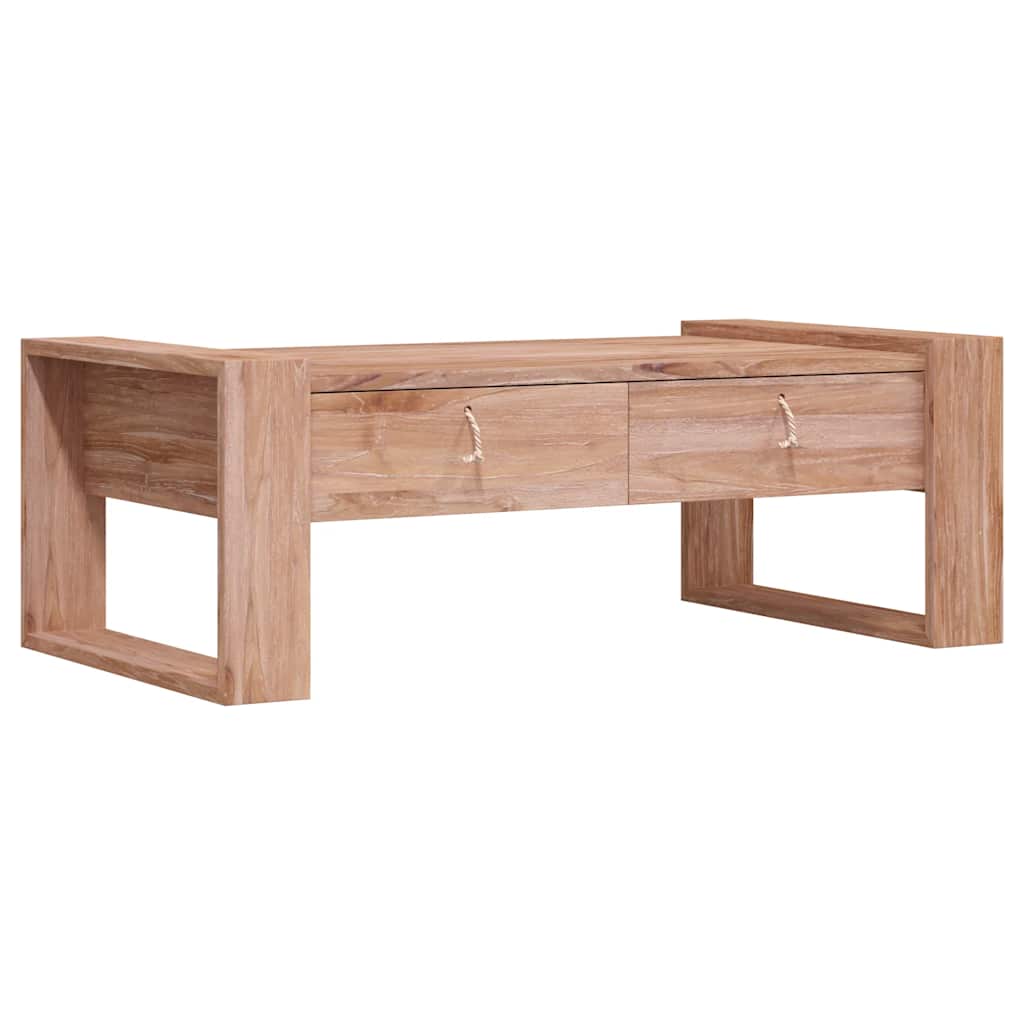 Salontafel 110x60x40 cm massief teakhout is nu te koop bij PeponiXL, paradijselijk wonen!