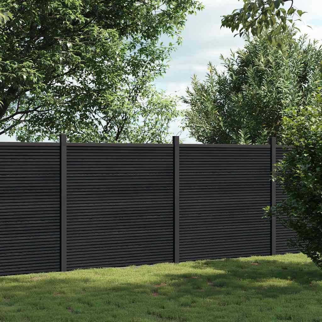 Schuttingpaneel 353x186 cm HKC grijs is nu te koop bij PeponiXL, paradijselijk wonen!