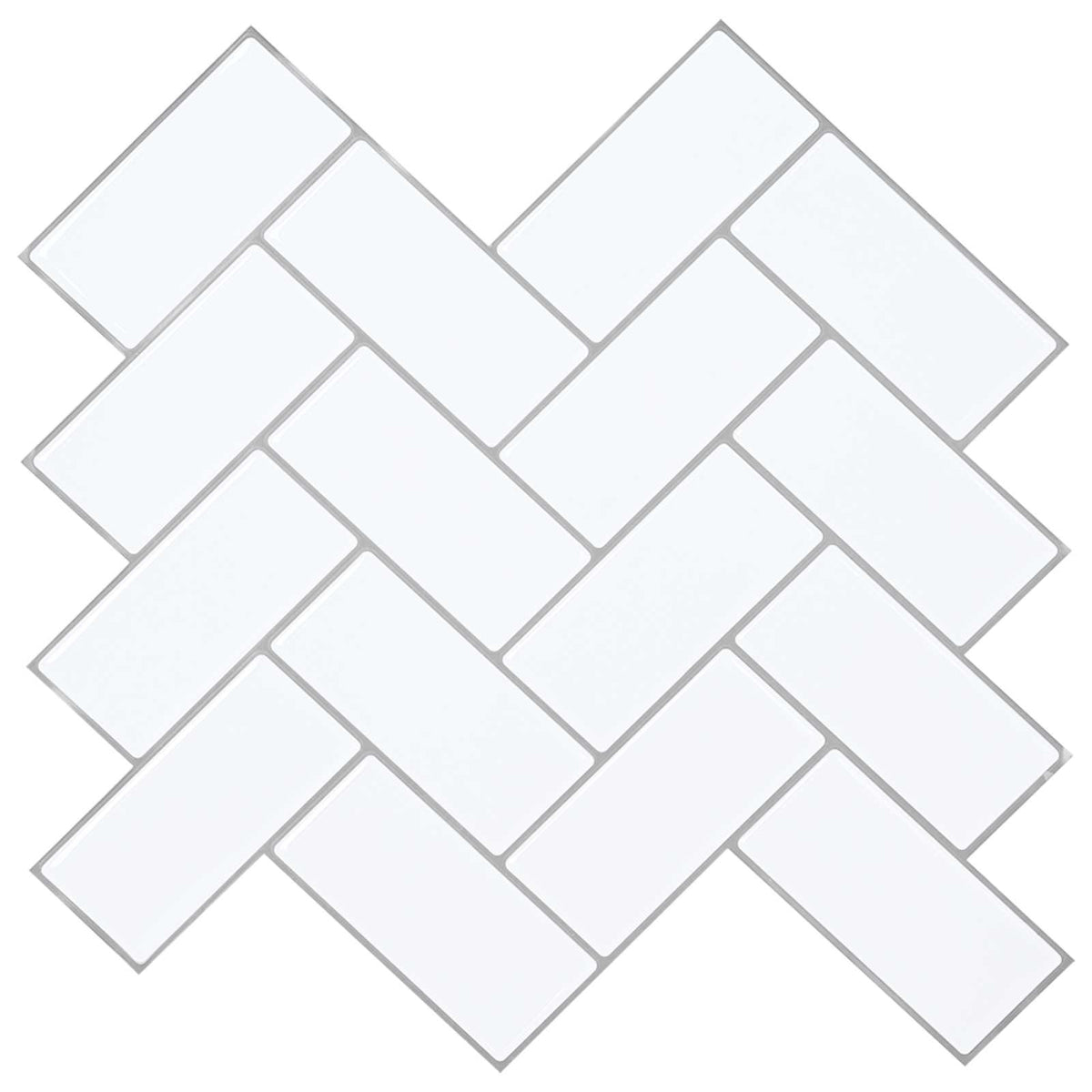 Haringbeen Tegel 50 pcs Wit Grijs 30 x 30 cm is nu te koop bij PeponiXL, paradijselijk wonen!