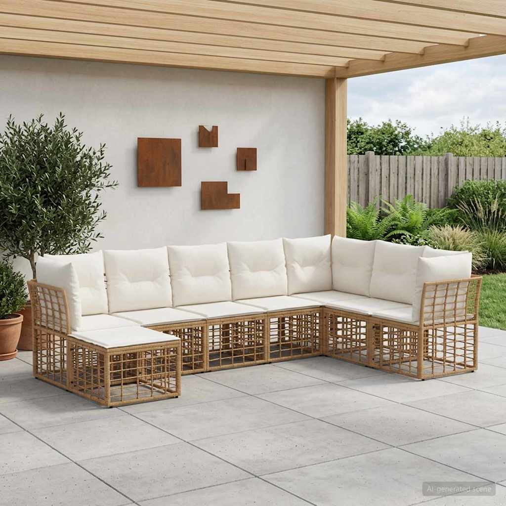 Buiten bankenset Naturel Polyester is nu te koop bij PeponiXL, paradijselijk wonen!