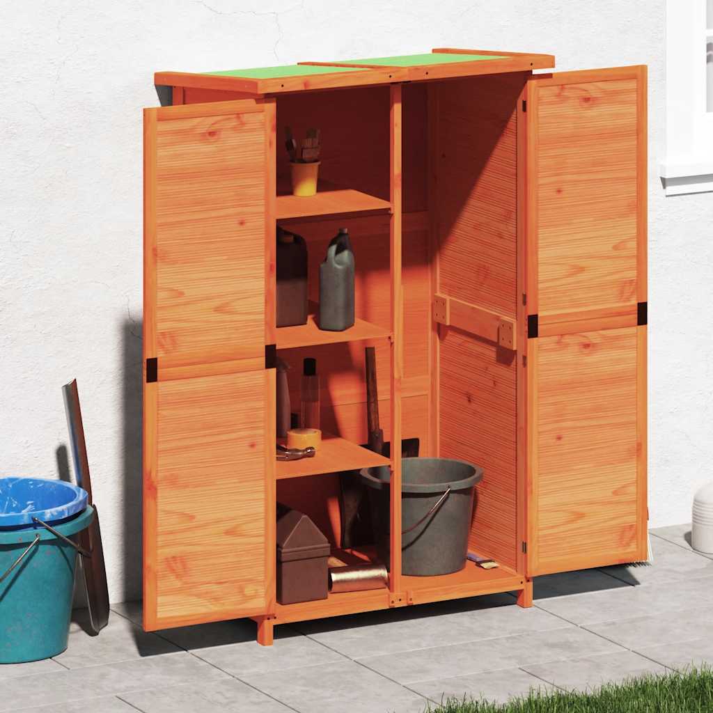 Tuinschuur 83x57x140 cm massief grenenhout bruin is nu te koop bij PeponiXL, paradijselijk wonen!