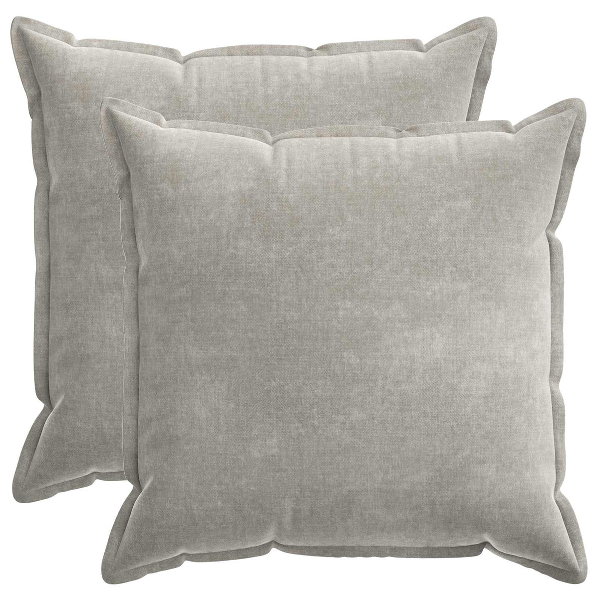 Kussensloop 2 st HOUTEN Lichtgrijs 70 x 70 cm Chenille Stof is nu te koop bij PeponiXL, paradijselijk wonen!