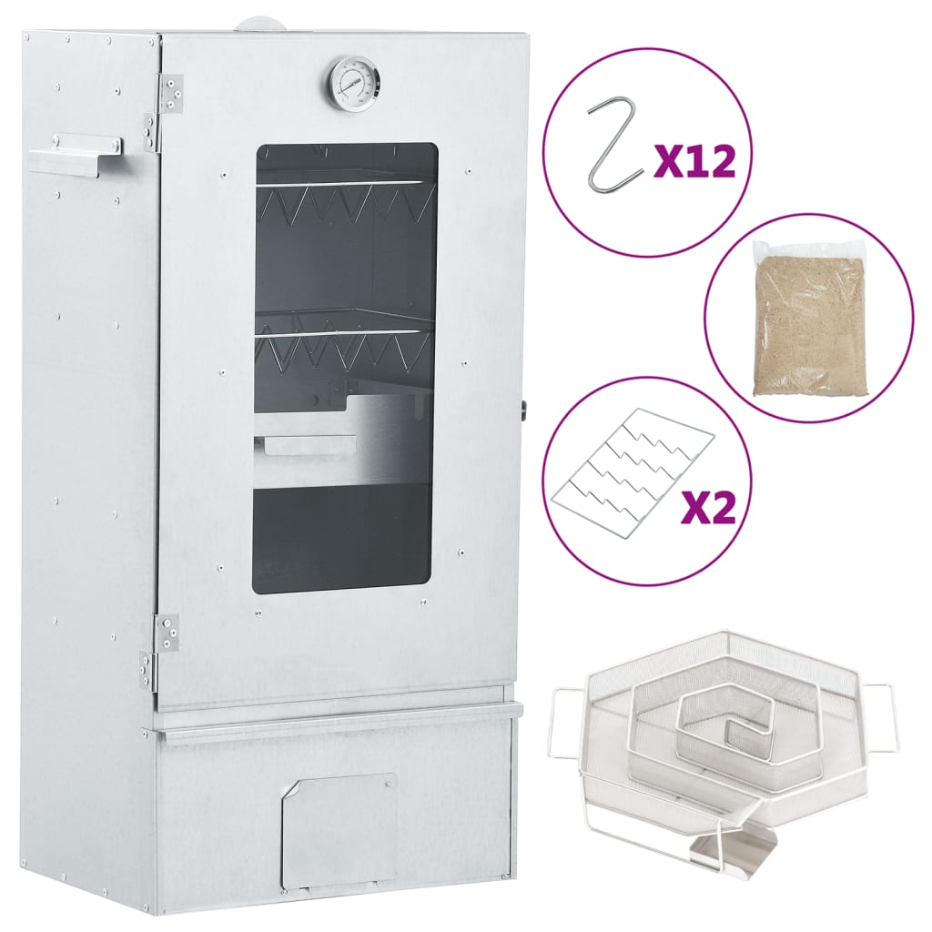 BBQ-rookoven met koude rookgenerator gegalvaniseerd staal is nu te koop bij PeponiXL, paradijselijk wonen!
