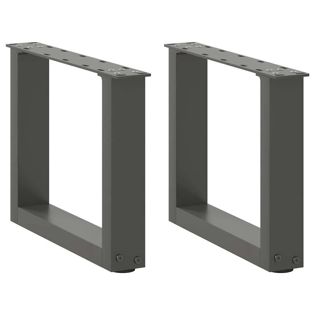Salontafelpoten 2 st U-vormig 40x(30-31) cm staal antraciet is nu te koop bij PeponiXL, paradijselijk wonen!