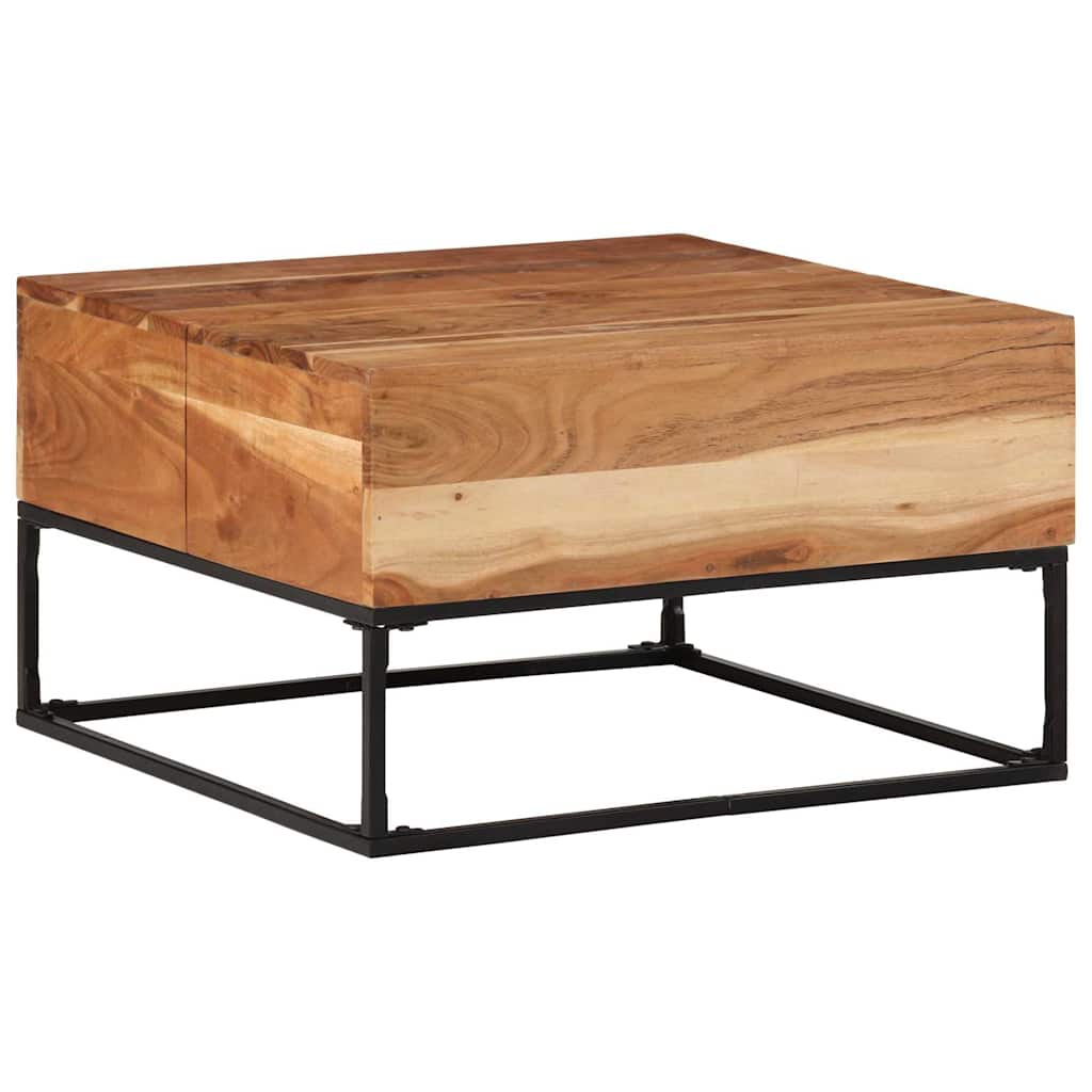 Salontafel 68x68x41 cm massief acaciahout is nu te koop bij PeponiXL, paradijselijk wonen!