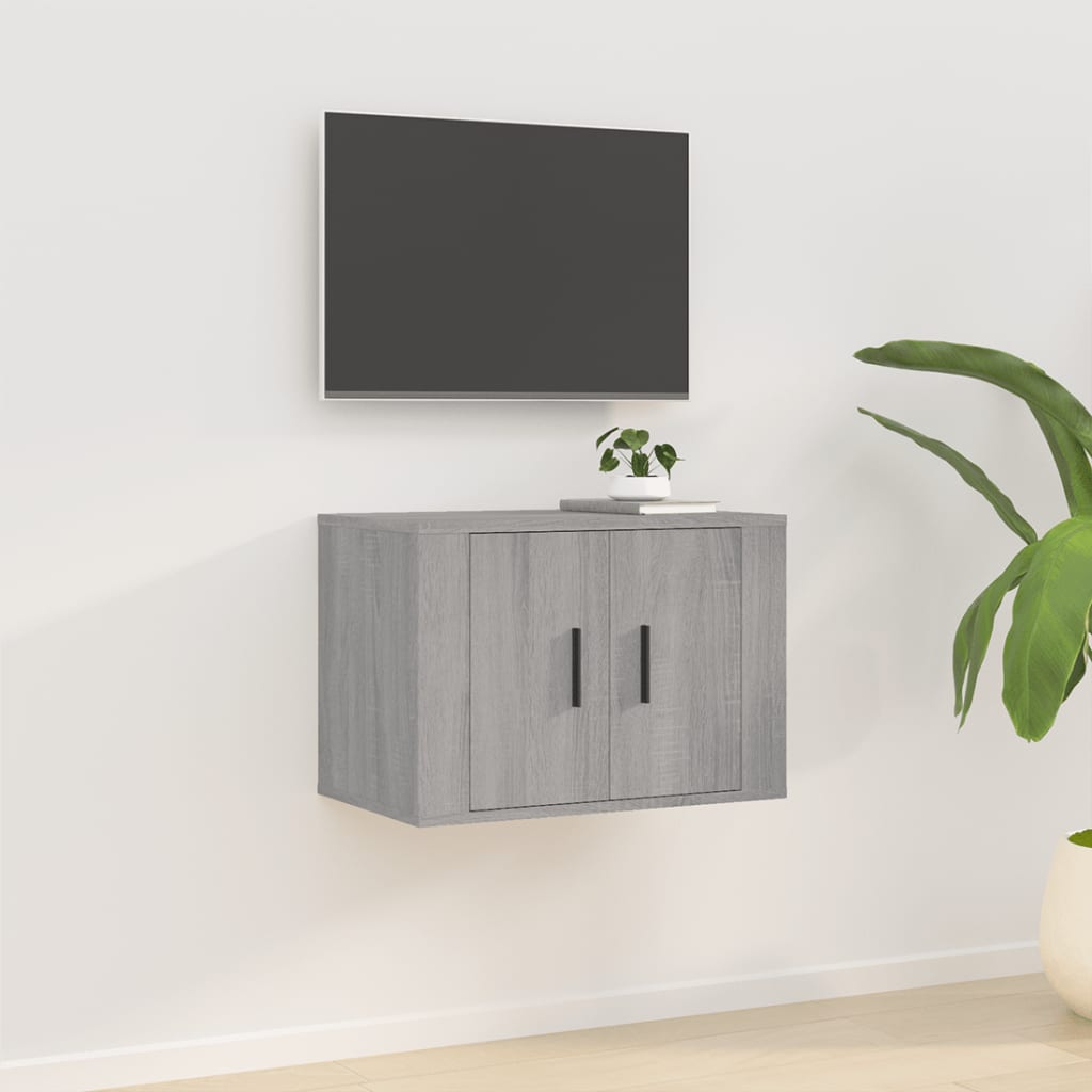 Tv-wandmeubel 57x34,5x40 cm grijs sonoma eikenkleurig is nu te koop bij PeponiXL, paradijselijk wonen!