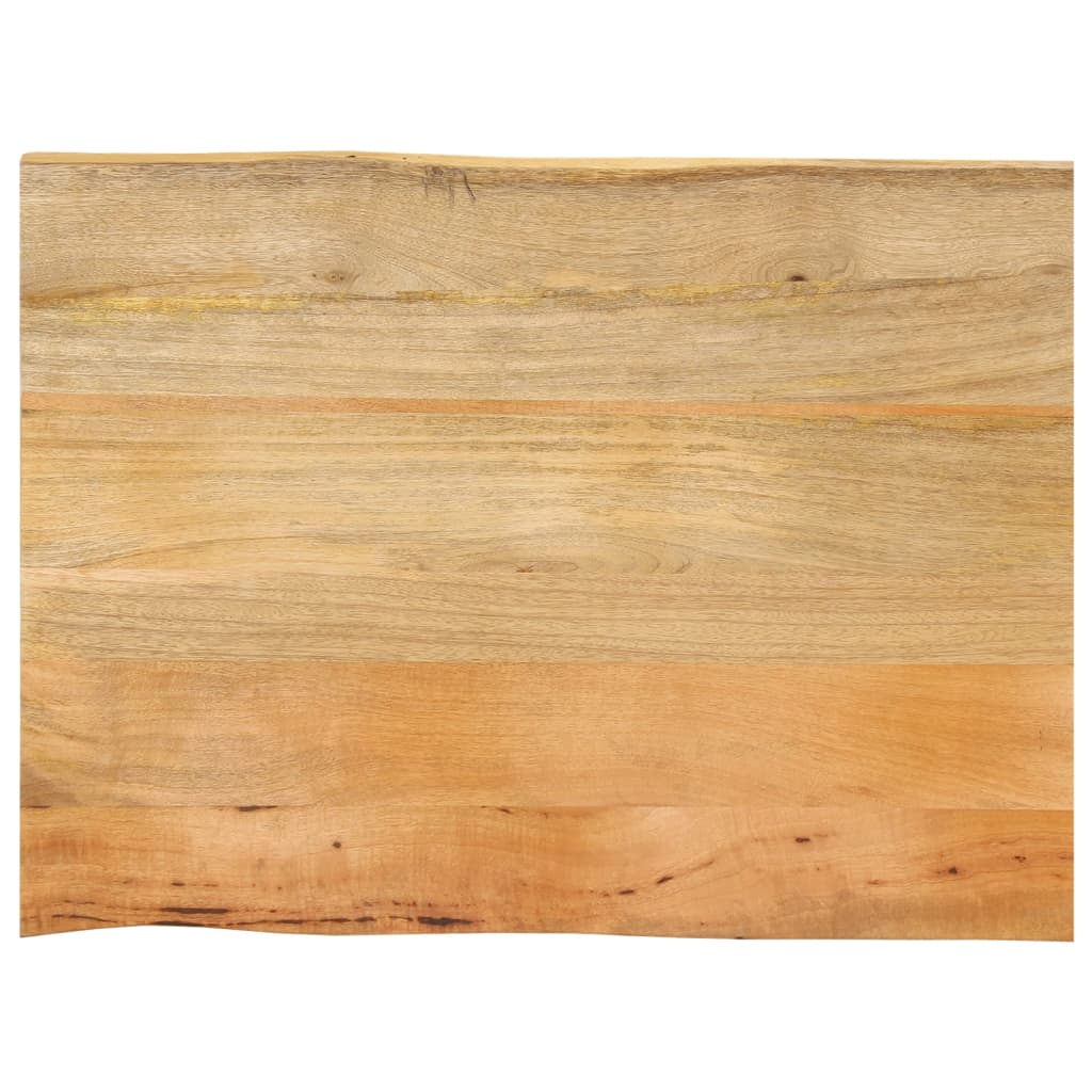 Tafelblad met natuurlijke rand 70x60x2,5 cm massief mangohout is nu te koop bij PeponiXL, paradijselijk wonen!