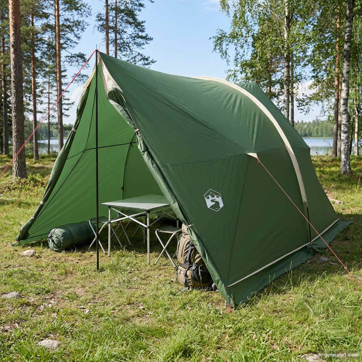 Waterdichte Tent Groen 185T Polyester met PU Coating is nu te koop bij PeponiXL, paradijselijk wonen!