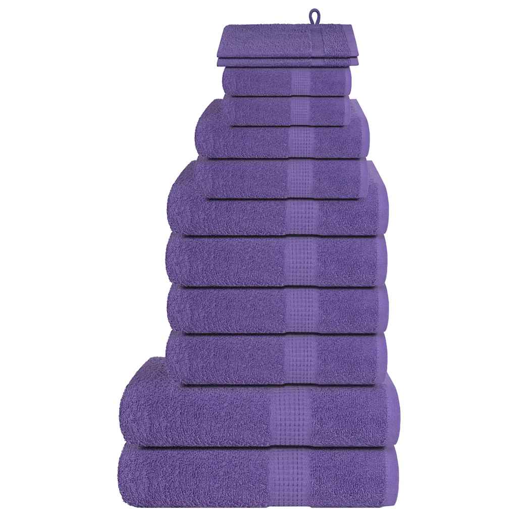 12-delige Handdoekenset FROGN 360 g/m² paars is nu te koop bij PeponiXL, paradijselijk wonen!