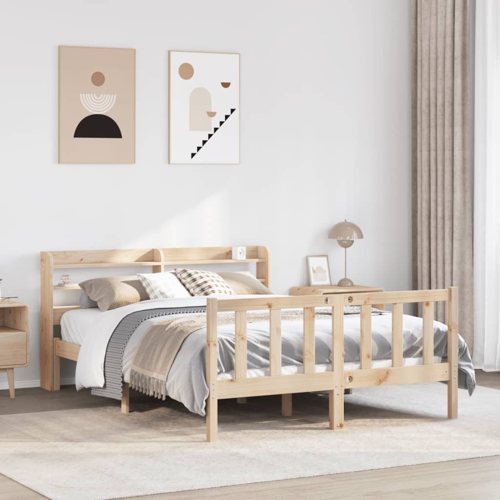 Bedframe zonder matras massief grenenhout 160x200 cm is nu te koop bij PeponiXL, paradijselijk wonen!