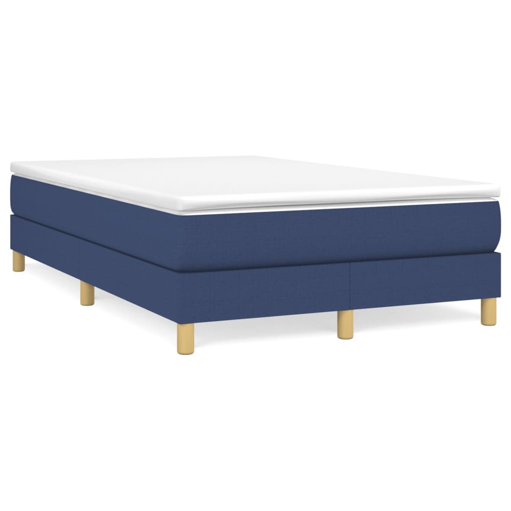 Boxspring met matras stof blauw 120x190 cm is nu te koop bij PeponiXL, paradijselijk wonen!