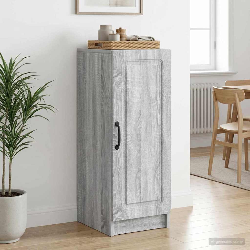 Dressoir Grijs sonoma 33 x 34,5 x 87 cm Bewerkt hout is nu te koop bij PeponiXL, paradijselijk wonen!