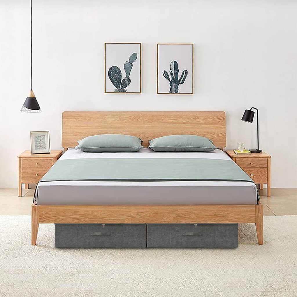 Opbergbox 70x40x18 cm stof antracietkleurig is nu te koop bij PeponiXL, paradijselijk wonen!